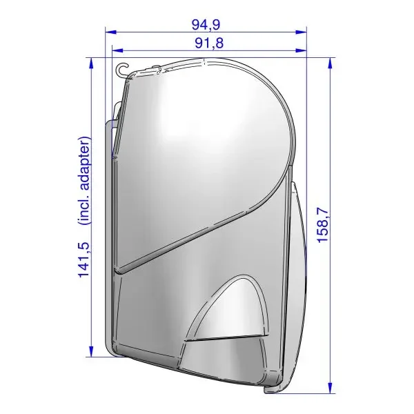 Thule 5003 190 Cassetteluifel – Wit / Sapphire Blue - Afbeelding 2